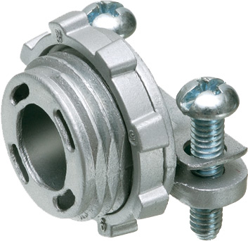 Product image for Arlington 8400 3/8" Cable Connector, Flex/AC/MC/NM, Zinc Die-Cast