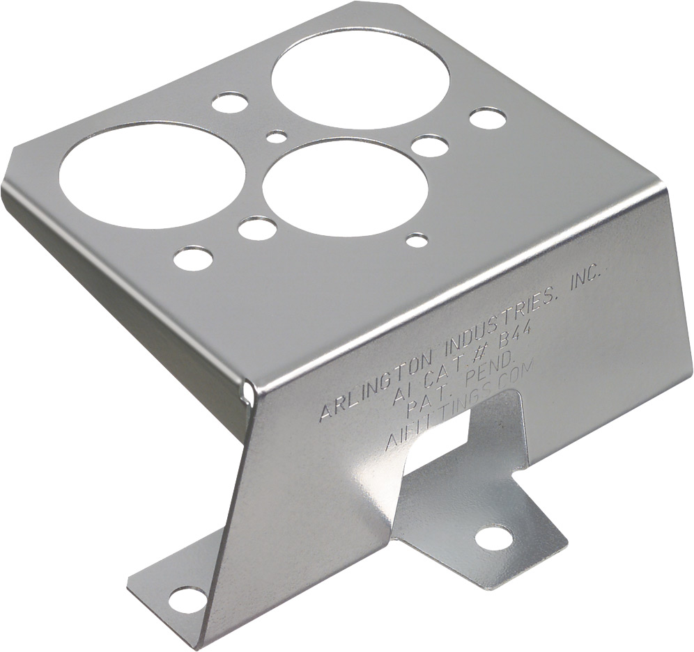 Product image for Arlington B44 Stand Off Bracket, Supports 4" x 4" Box, Steel