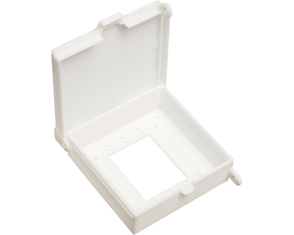 Weatherproof non metallic keypad enclosure. With paintable white cover. Inside dimensions 5