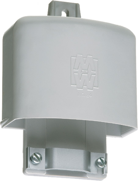 Service Entrance Hood, accommodates three 1/0 two 3/0 two service entrance cables.