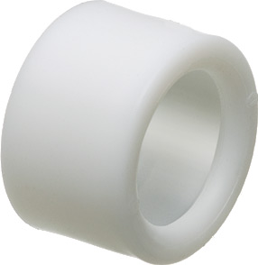 EMT Insulating bushing, press fit, holds firmly in place while pulling cables. Trade Size 1/2