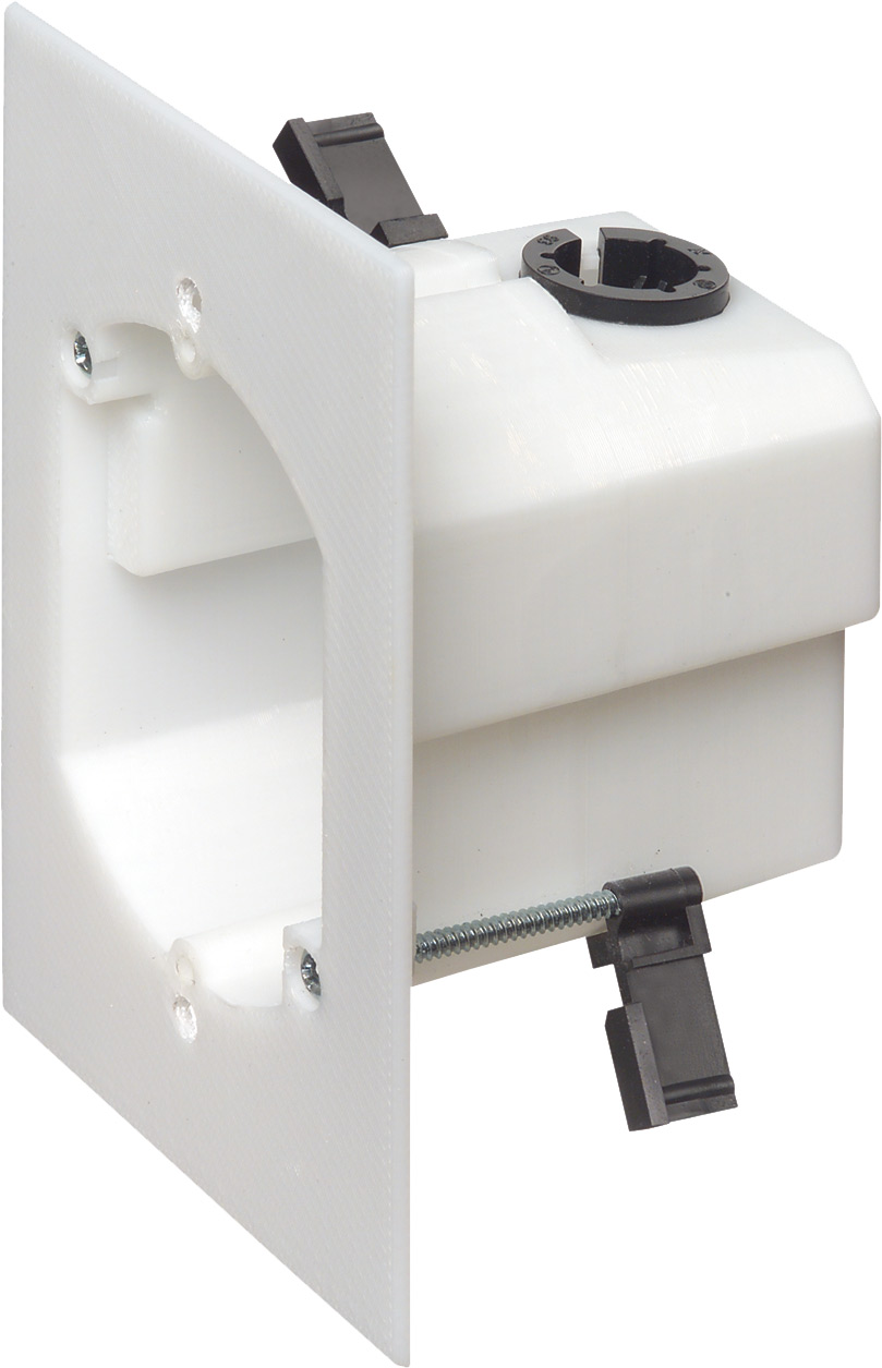Product image for Arlington FD1RP 1-Gang Retrofit Outlet Box, 18 cu.in, White