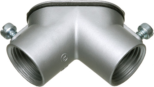 Product image for Arlington HL100 1" Rigid / EMT Pulling Elbow, Zinc Die-Cast