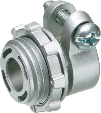 Product image for Arlington L42 3/8" Flex/AC/MC Squeeze Connector, Zinc Die-Cast