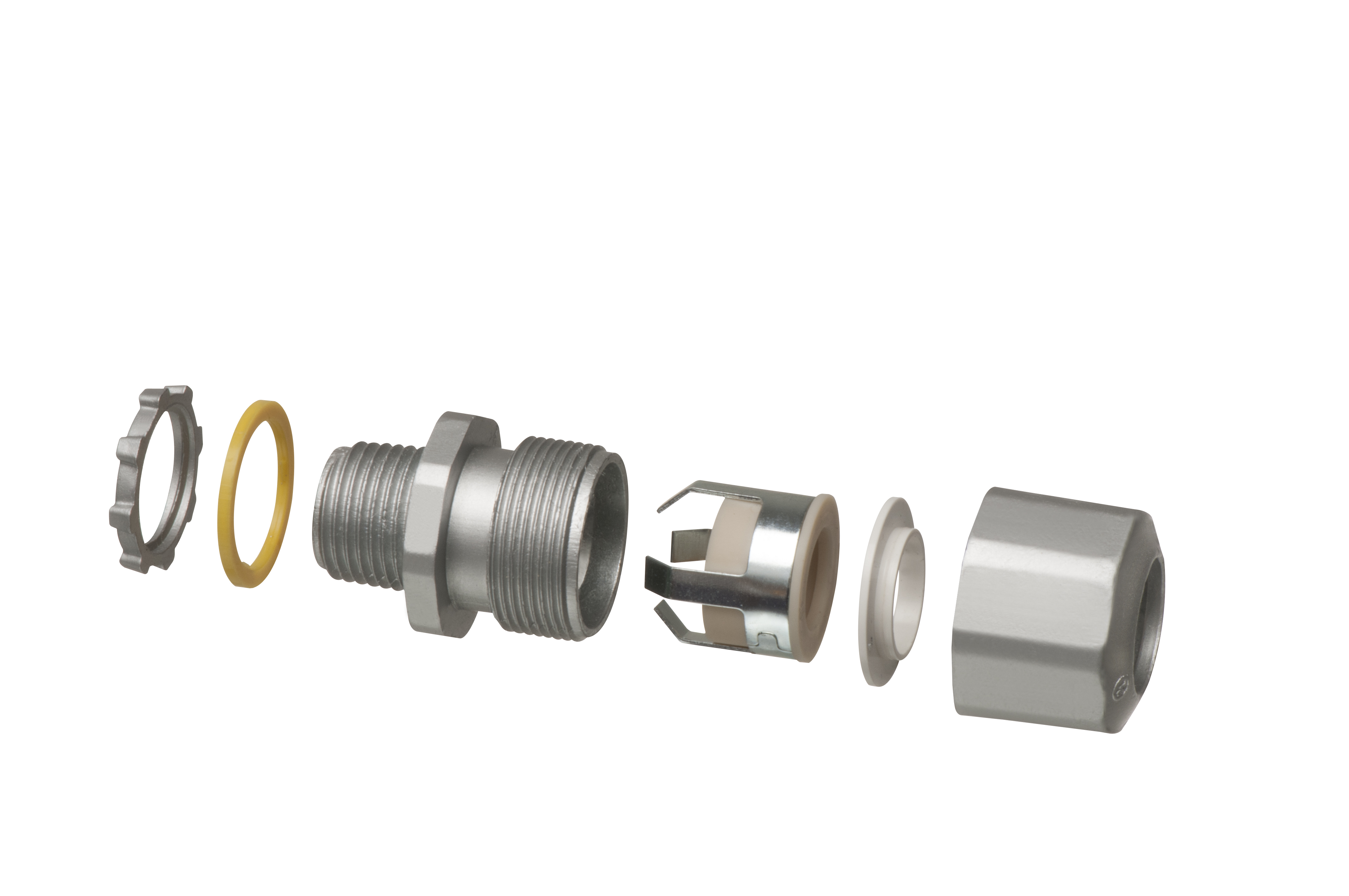 Product image for Arlington LTMC50 1/2" Liquid-Tight, Concrete-Tight Connector for MC & Teck 90, Range .415 - .565, Zinc