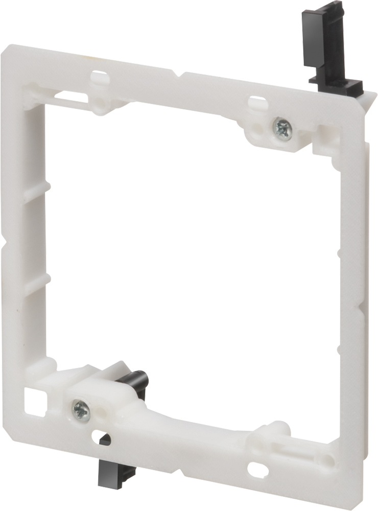 Low Voltage mounting bracket, two gang for installation on existing construction for class 2 wiring only. Low Profile. Low Profile.