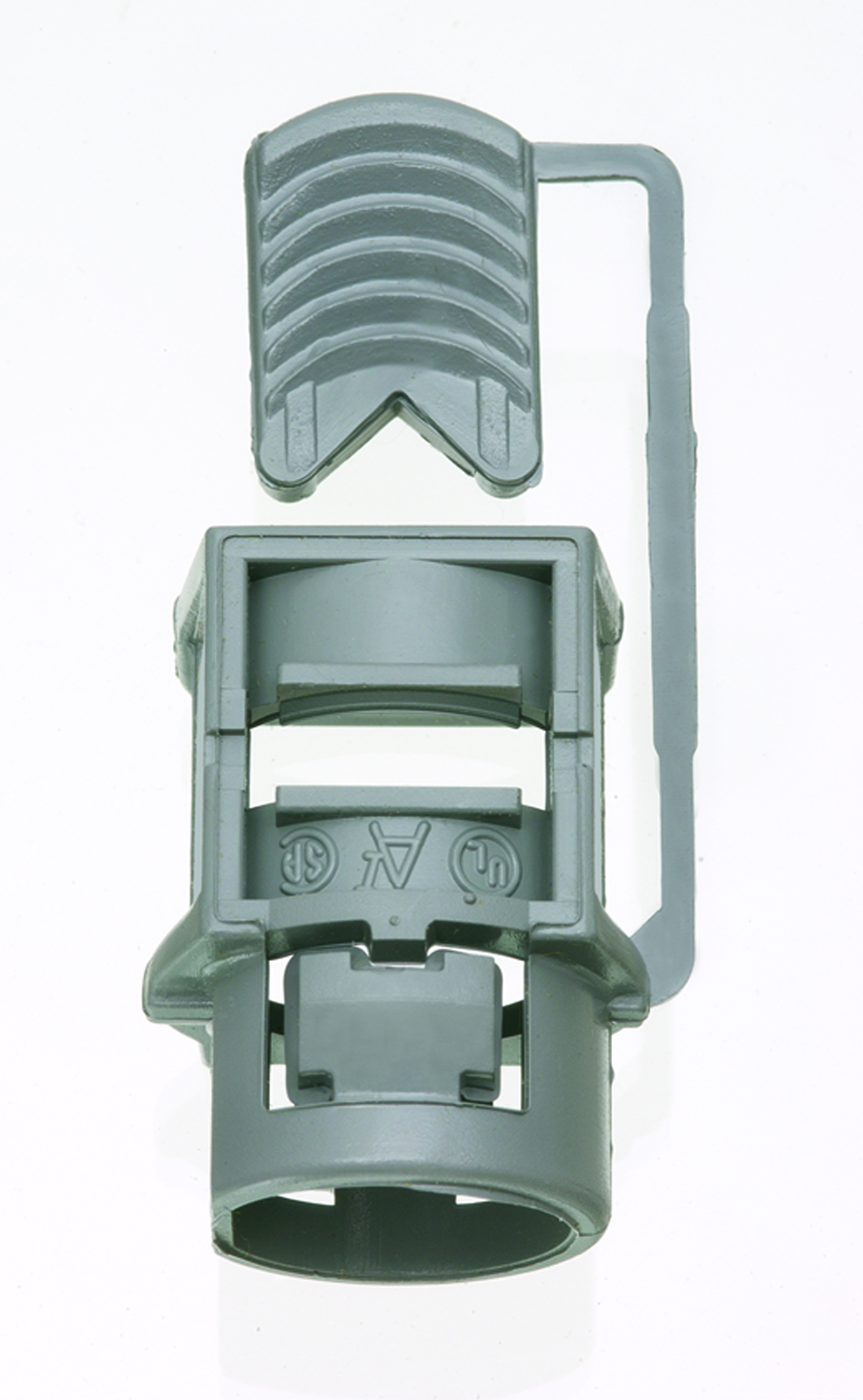 Non-metallic Push-In connector utilizes a wedge push in design for a secure grip with a knockout size of 1/2 inch.