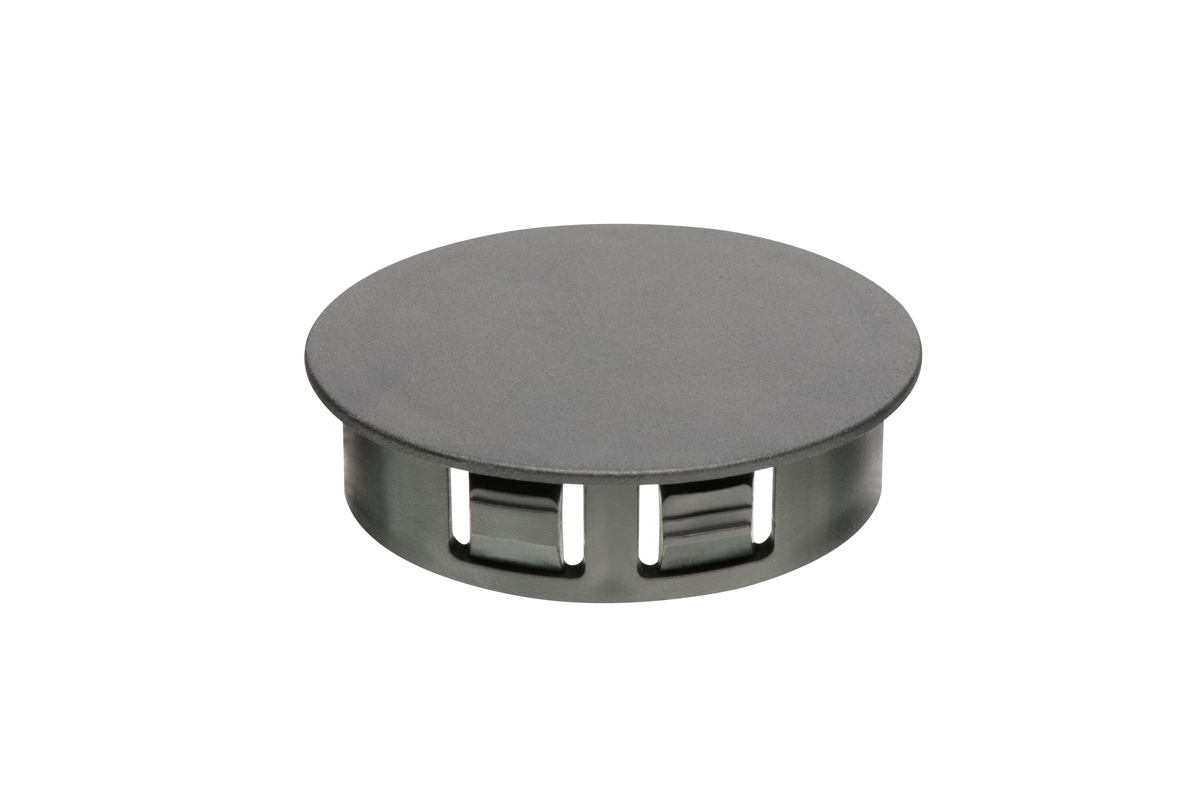 Non metallic snap in knockout bushings. Color Black. Trade Size 2