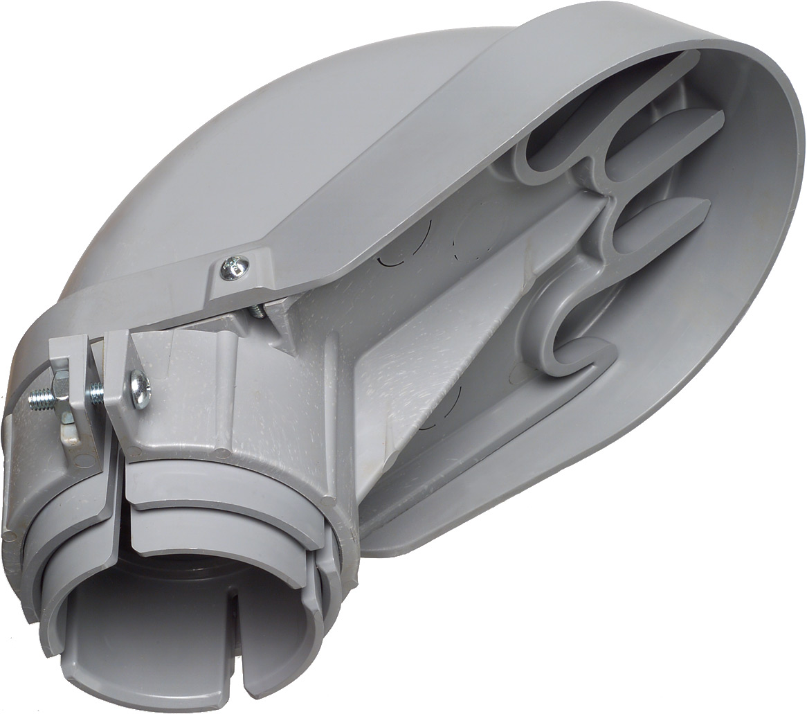 ARLN PVC109 3" 3-1/2" 4" PVC ENTRANCE CAP WEATHER HEAD