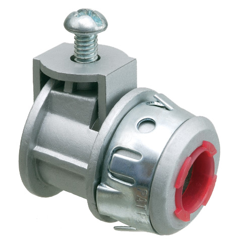 Product image for Arlington SG50AST 1/2" Saddlegrip® Snap-Tite® Insulated Connector, Flex/AC/MC/HCF, Zinc Die-Cast