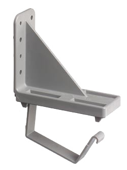 Wall mount bracket for Arlington's T205. Attaches directly to wall. Bracket has hinged opening for easily installing or removing cable.