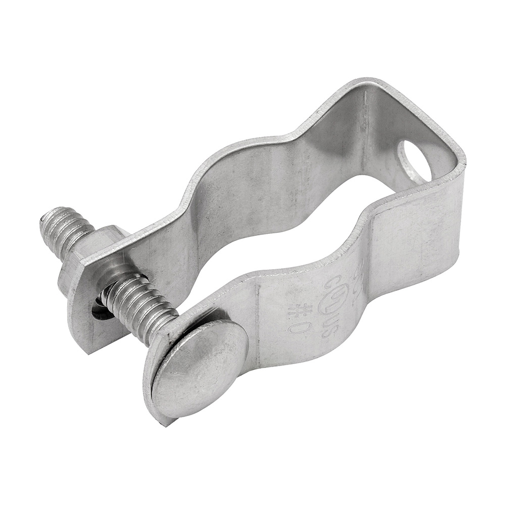 MADISON, 2 HANGER W/BOLT - STAINLESS - CONDUIT HANGER W/NUT AND BOLT FOR SUPPORTING 2