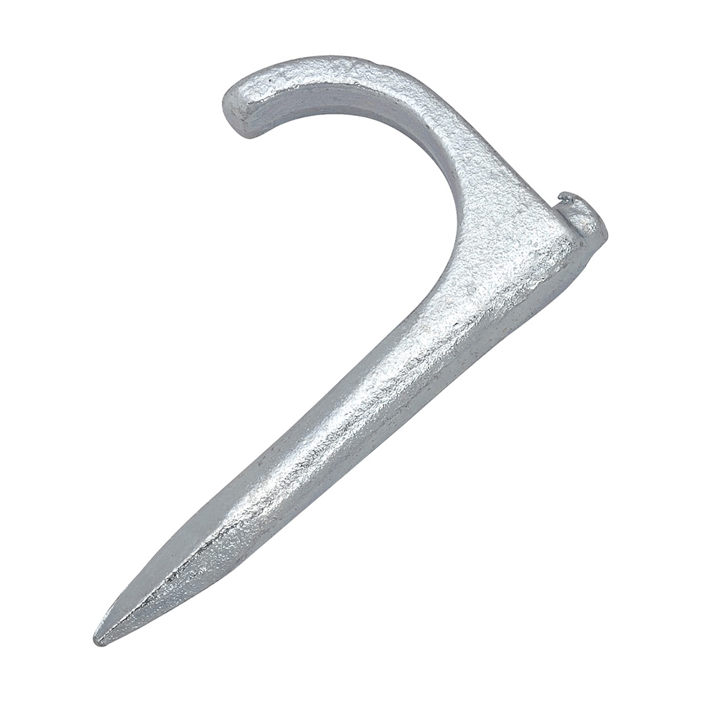 MADISON, 1/2 NAIL STRAP CAST STL  - EMT NAIL STRAP FOR SUPPORTING EMT CONDUIT, CAST STEEL, ZINC PLATED CAST STEEL, ZINC PLATED