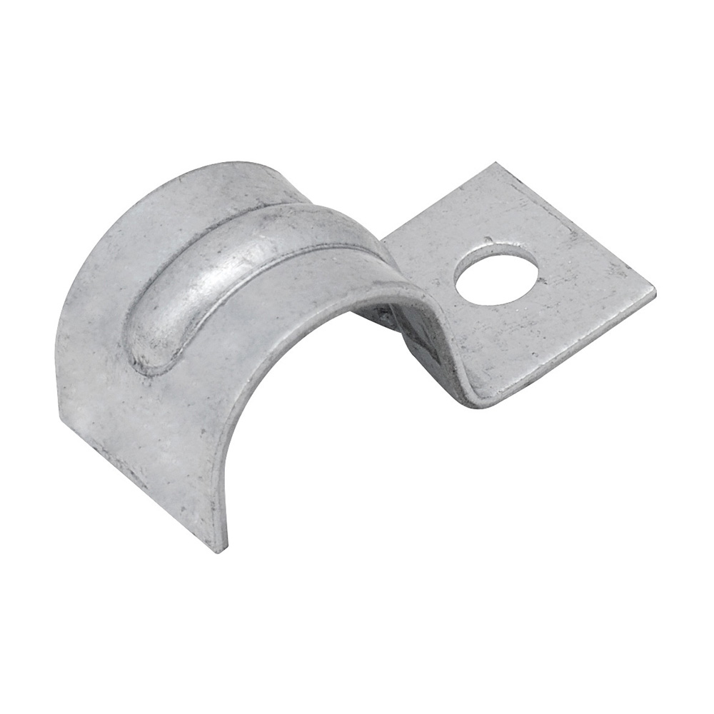 MADISON, 1-HOLE ENTRANCE STRAP SERVICE ENTRANCE STRAPS ONE-HOLE STEEL, ZINC PLATED 1/2 ROUND CABLE COLD ROLLED STEEL, ZINC PLATED GALVANIZED STEEL
