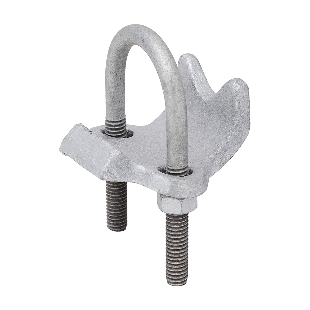 MADISON, 2-1/2 MALL R.A. CLAMP - CONDUIT CLAMP RIGHT ANGLE CLAMP, MALLEABLE IRON, HOT DIPPED GALVANIZED MALLEABLE IRON, HOT DIPPED GALVANIZED CLAMP UL LISTED