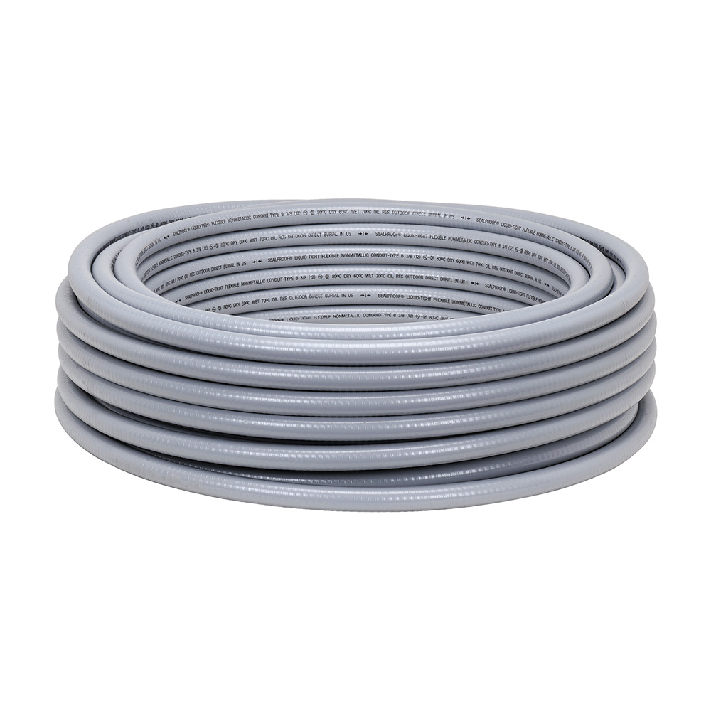 MADISON, 3/4 LQD NM COND X 100 LIQUIDTIGHT NON METALLIC LQT FLEXIBLE NM CONDUIT TYPE B GROUND METAL FITTING THROUGH