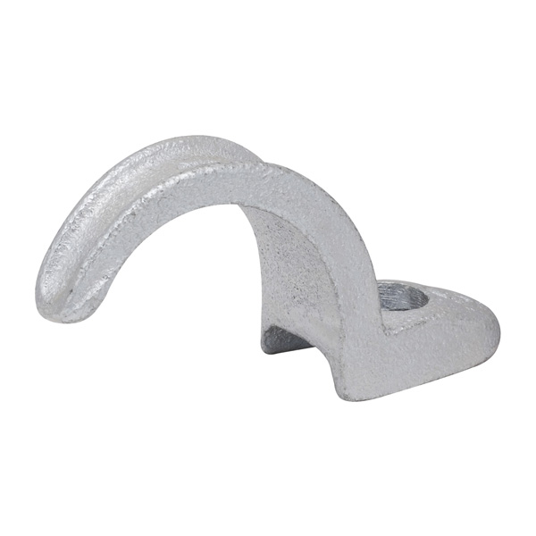 MADISON, 3/4 MALL 1 HOLE STRAP - ONE HOLE RIGID STRAP MALLEABLE FOR SUPPORTING RIGID CONDUIT, MALLEABLE MALLEABLE IRON, ZINC PLATED