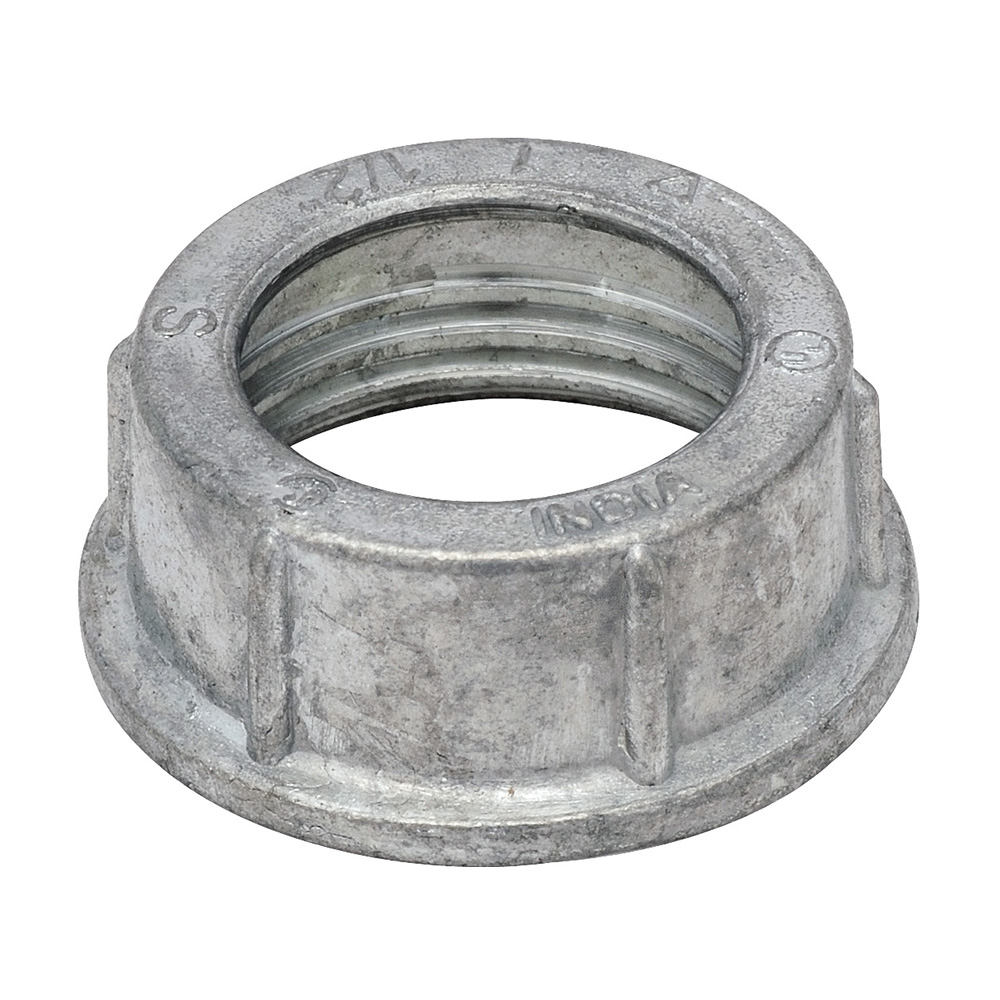 MADISON, 2-1/2 BUSHING CONDUIT BUSHING FOR TERMINATING THREADED FITTINGS OR CONDUIT, ZINC DIE CAST MEETS UL514B ADD THE SUFFIX T FOR INSULATED THROAT