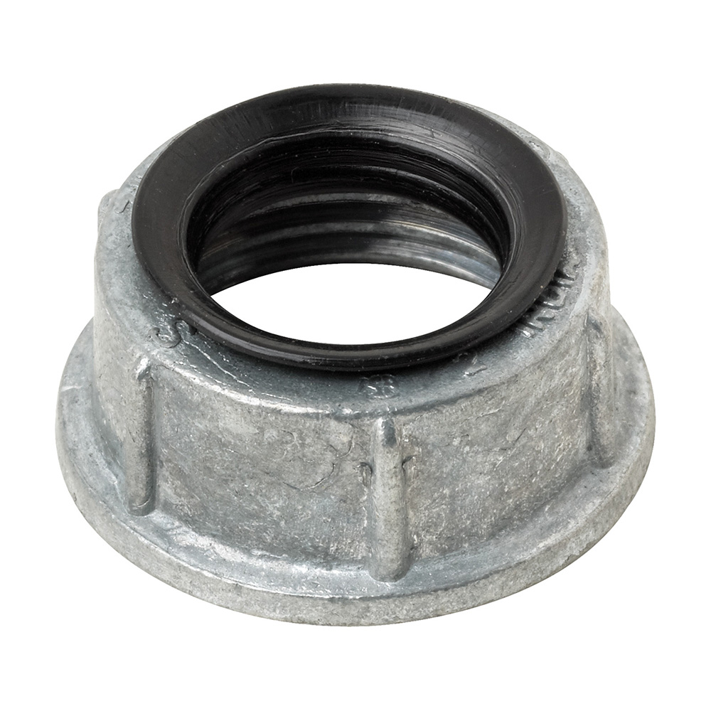 MADISON, 1-1/4 ZINC INSUL BUSH CONDUIT BUSHING, INS THROAT FOR TERMINATING THREADED FITTINGS OR CONDUIT,