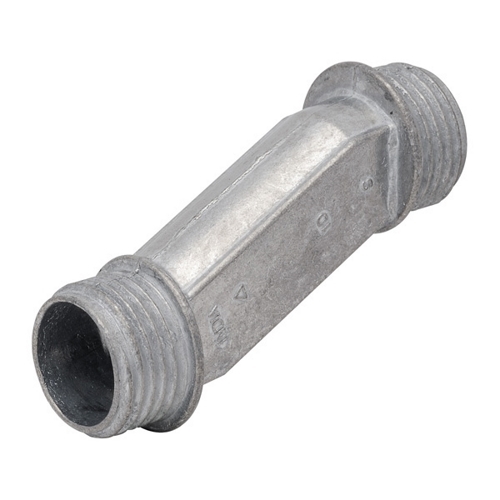MADISON, RIGID OFFSET NIPPLE, ZINC DIE-CAST, 2-3/4 IN LENGTH, TRADE SIZE: 1 IN, 1.42 IN OUTSIDE DIAMETER, FLEXIBILITY: RIGID, CONNECTION: MALE THREADED, SHELF QUANTITY: 10, MASTER QUANTITY: 100, UL LISTED, MEETS UL514B