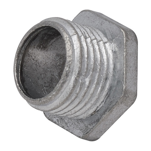 MADISON, STANDARD HEX HEAD RIGID SPEED NIPPLE, ZINC DIE-CAST, 1.47 IN LENGTH, TRADE SIZE: 3-1/2 IN, FLEXIBILITY: RIGID, CONNECTION: THREADED, WIDTH ACROSS FLAT: 4.61 IN, SHELF QUANTITY: 10, MASTER QUANTITY: 40, UL LISTED