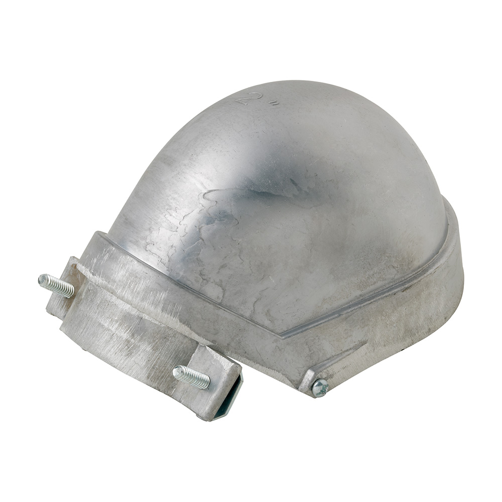 MADISON, 4 CLAMP-ON ENT CAP SERVICE ENTRANCE CAPS CLAMP ON TYPE CAST ALUMINUM CAST ALUMINUM INSULATOR HOLES = 7