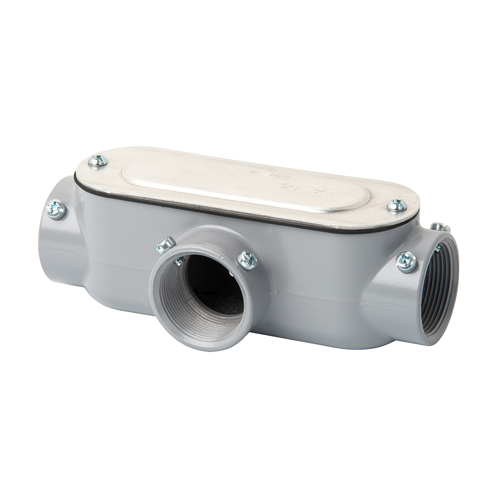 MADISON, 1 1/2 COMBO LT W/C & G RIGID T BODY W/GASKET & COVER ALUMINUM COMBINATION-RIGID & SETSCREW ALUMINUM UL APPROVED COMBINATION - RIGID AND SETSCREW