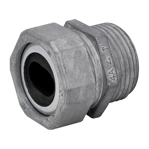 MADISON, WATERTIGHT CONNECTOR, SIZE: 1-1/4 IN, CONNECTION: THREADED, CONDUCTOR RANGE: #2, ZINC DIE-CAST, MINIMUM OPENING: 0.44 X 0.74 IN, MAXIMUM OPENING: 0.53 X 0.81 IN, SHELF QUANTITY: 10, MASTER QUANTITY: 50, UL LISTED, MEETS UL514B