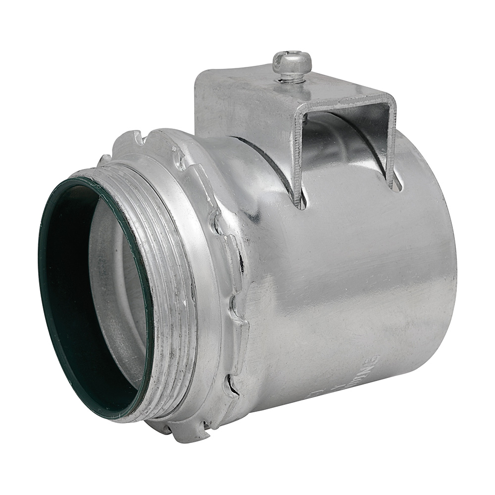 MADISON, 1 1/2 STL DBL BITE CONN  - DBL BITE SADDLE TYPE CONNECTOR STEEL - INSULATED THROAT FOR FLEX AC AND MC CABLES