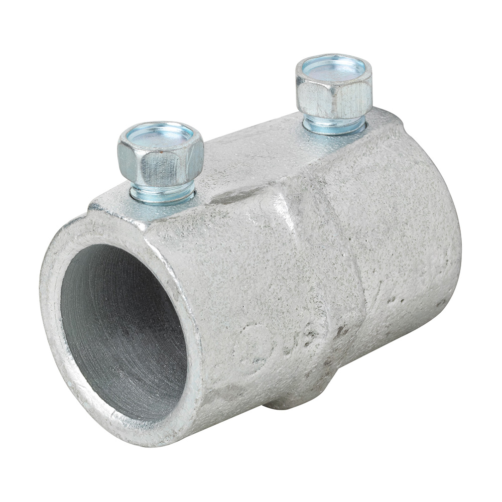 MADISON, 1 MALL RGD SET-SCREW COUP  - RIGID SET SCREW COUPLING NO-THREAD MALLEABLE TYPE CONCRETE - TIGHT WHEN TAPED CONNECTS RIGID/IMC CONDUIT TO BOX OR ENCLOSURE MALLEABLE IRON MEETS UL STANDARD 514B, FED SPEC W-F 408E, NEMA FB-1 CONCRETE-TIGHT WHEN TAPED