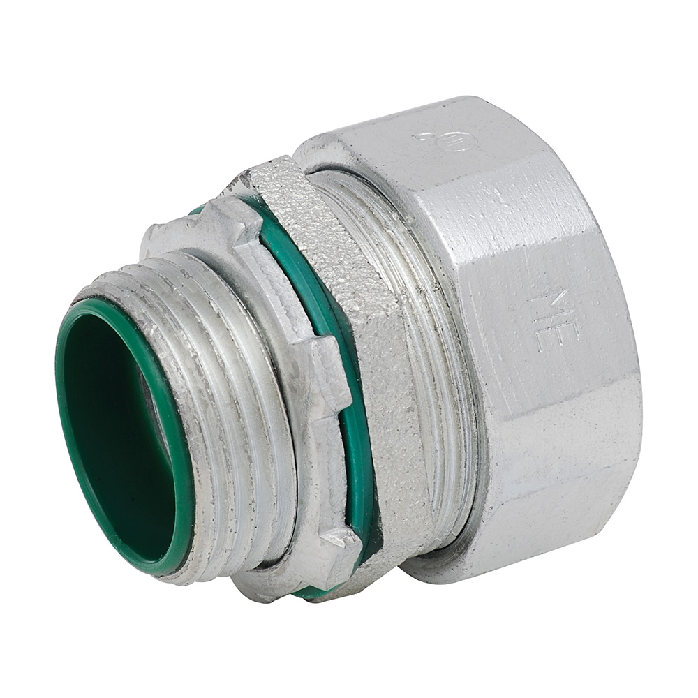 MADISON, 1/2 LT CONN MALL INS - LT CONNECTOR, INSULATED THROAT FOR LIQUID TIGHT FLEXIBLE METALLIC CONDUIT, MALLEABLE
