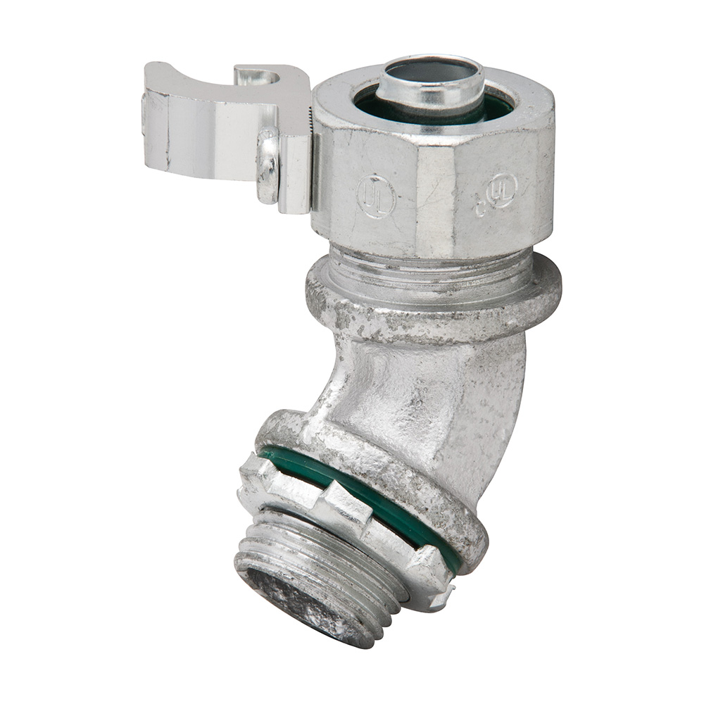 MADISON, 3/4 45 LT CONN MALL INS W/AL LUG 45 LT CONN MALL INS W/AL LUG FOR LIQUID TIGHT FLEXIBLE METALLIC CONDUIT, MALLEABLE