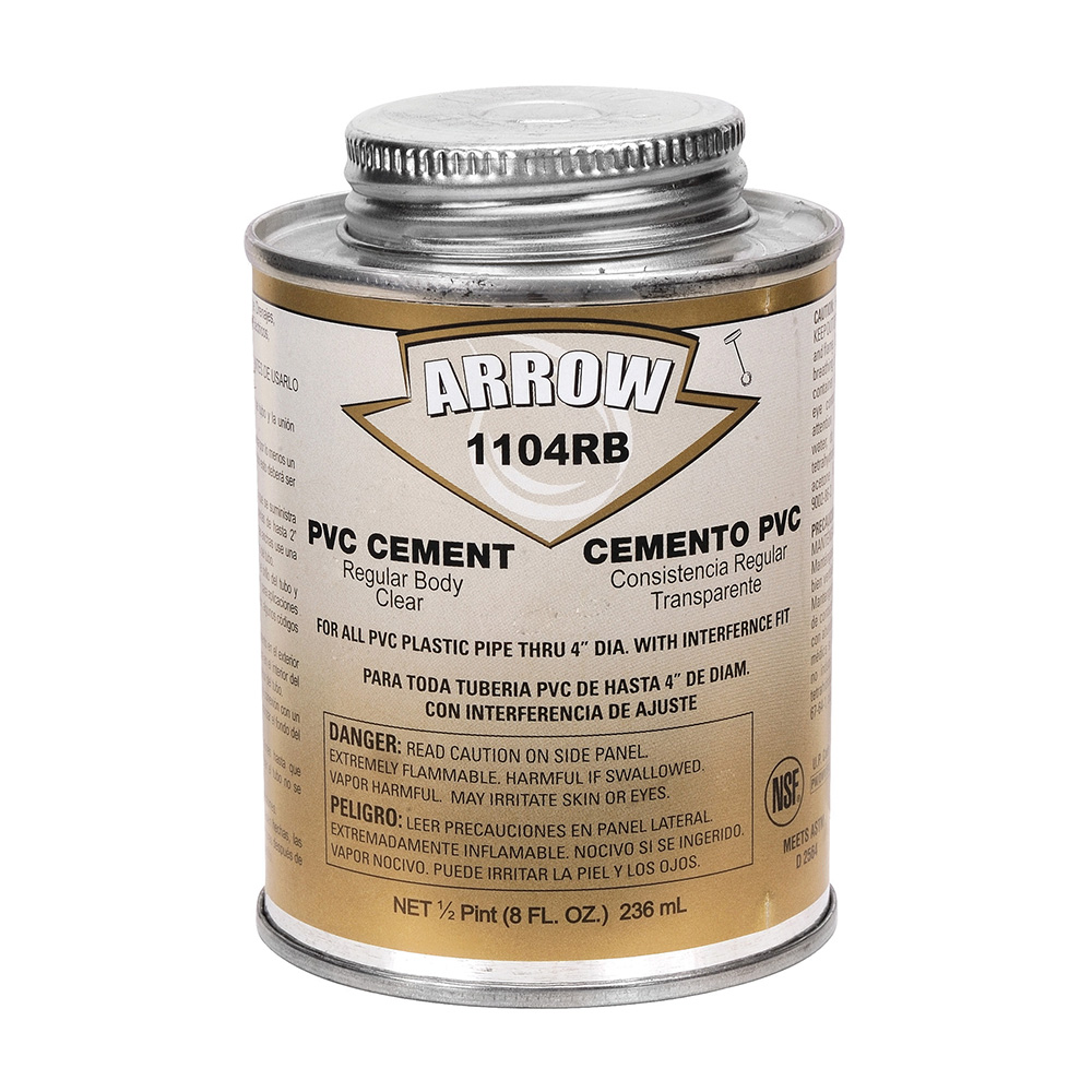 MADISON, PINTS PVC CLEAR CEMENT PVC CLEAR SOLEVENT CEMENT REGULAR BODIED (CLEAR)