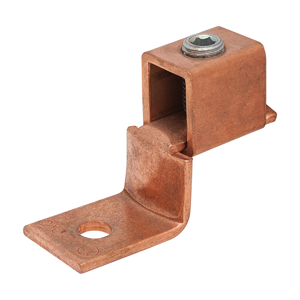 MADISON, 25 AMP TERMINAL LUG TERMINAL LUG   ELECTROLYTIC COPPER, RATED 600V UL LISTED FOR COPPER CONDUCTORS ONLY MEETS UL486A V-BOTTOM COLLAR ASSURES POSITIVE CONTACT AND FIRM, PERMANENT GRIP