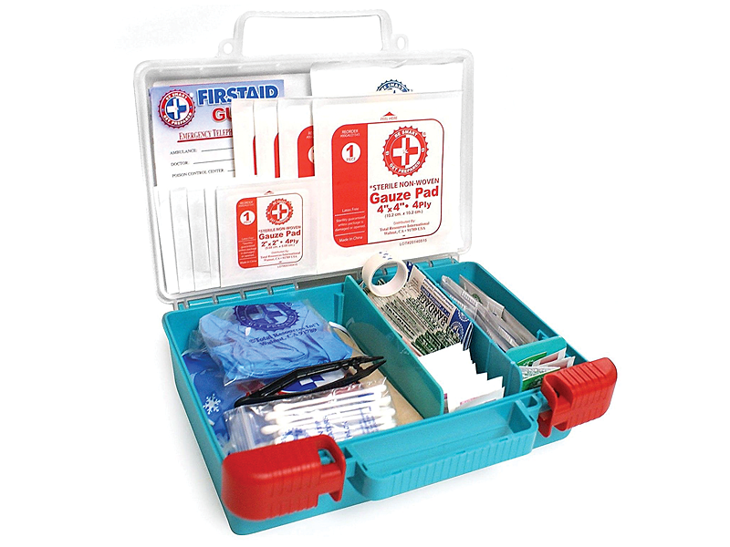 250 Piece HBC First Aid Kit in a Multi Compartment Case