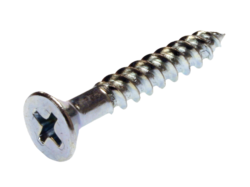 #6 x 3/4 Flat Head Phillips Wood Screw Zinc u/m 1,000