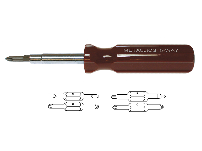 #1 & #2 Phillips Double Ended Bit For 6-in-1 Screwdriver
