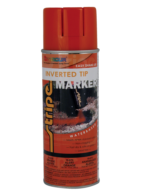 Stripe Inverted Tip Marking Paint Blue Flourescent 16oz Can