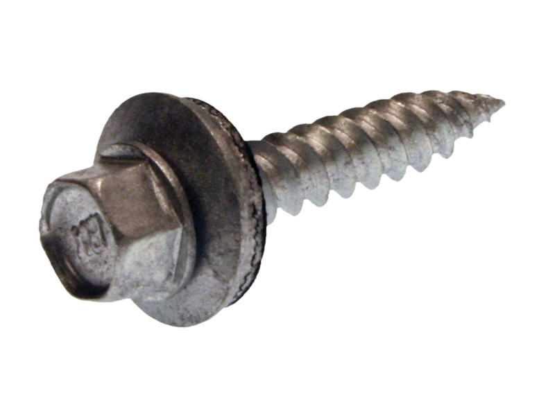 #9-15 x 1 Hex Washer (1/4) Hd Bonded Washer All Weather Coating Zinc