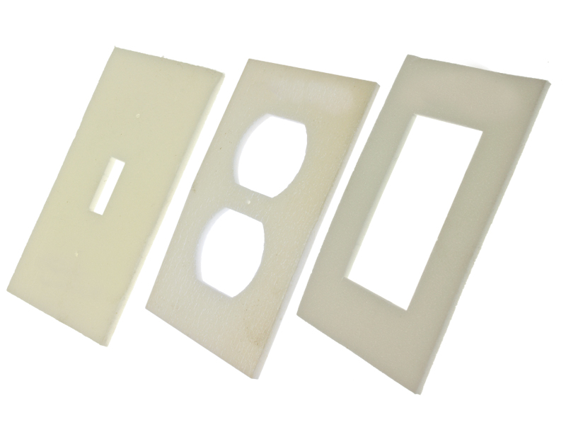 Insulating Foam Gasket Combo Pack, 100 piece(s), Polyethylene Insulating Foam construction material, including (30) Toggle Switch and (30) Duplex Receptacle and (40) GFI, Decora Foam Gaskets, 0.48 lb. weight