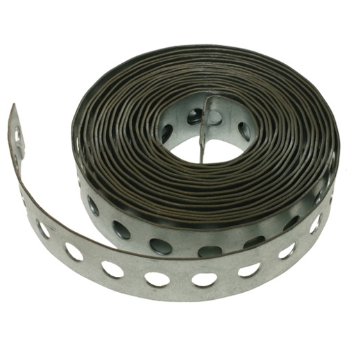 Perforated Tape, 20 Gauge Steel, 10 ft. length, 3/4 in. width, 10 per pack, galvanized finish