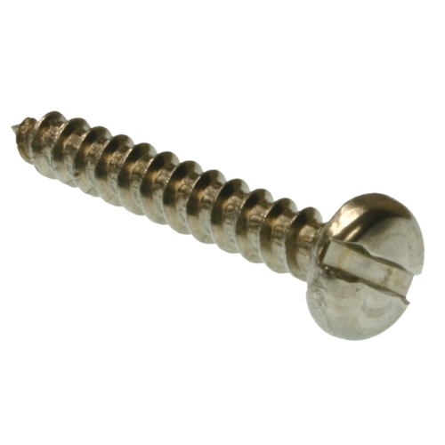 14 x 2-1/2 Pan Head Slot Tapping Screw Steel Zinc u/m 1,800