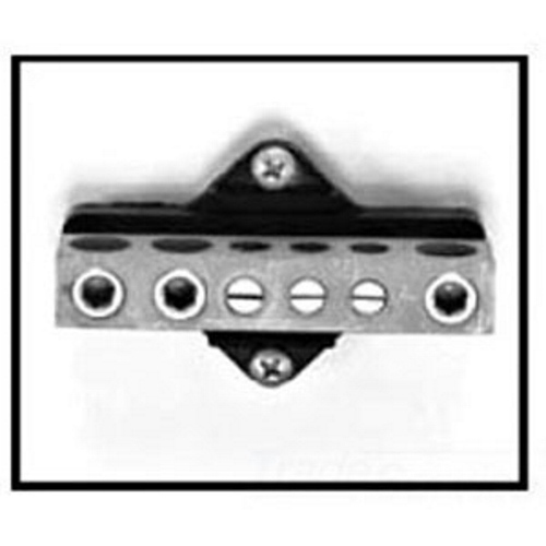 Midwest Electric NI200 Lug Assembly, Conductor Range (Main/Primary): (3) 12 - 1/0 AWG Copper-Aluminum, (3) 1/0 AWG - 250 KCMIL, 6 Ports