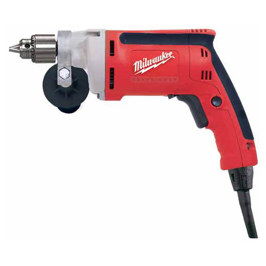 High speed and torque optimize performance on small-bit applications. The 1/4” Magnum® Drill with QUIK-LOK® Cord features a powerful motor and double gear reduction for maximum productivity with small-diameter bits. The all-metal gear case and diaphragm provide high durability on the jobsite. The ergonomic, tactile grip and two-finger trigger optimize user comfort and balance. Add the convenience of a heavy-duty detachable cord, and you have unmatched value.  Bullets: Powerful 7.0-amp motor: Delivers up to 2500 RPM with variable-speed control and reverse Heavy-duty keyed chuck with holder: Provides an industrial hold during drilling and fastening 360° Locking Side Handle: Produces maximum maneuverability and control QUIK-LOK® Cord: 8-ft. 3-wire grounded rubber cord provides easy storage and field replacement 00029