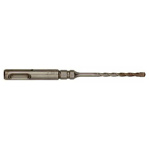 48-20-7196 045242110483 The Milwaukee® SDS plus bits with 1/4 in. hex are designed specifically for Tapcon® screw applications. Built to take on brick, block, and concrete Milwaukee SDS bits feature 2-cutter geometry for fast drilling and debris removal. The patented, reinforced flute design increases impact resistance and transfers energy directly to the bit tip. Patented rebar chamfers withstand impact from rebar and hard aggregate, and reduce Carbide chipping. To be used with drive sleeve available in the SDS-Plus Tapcon® installation kit (48-20-7497). Tapcon® is a registered trademark of Illinois tool works Inc.