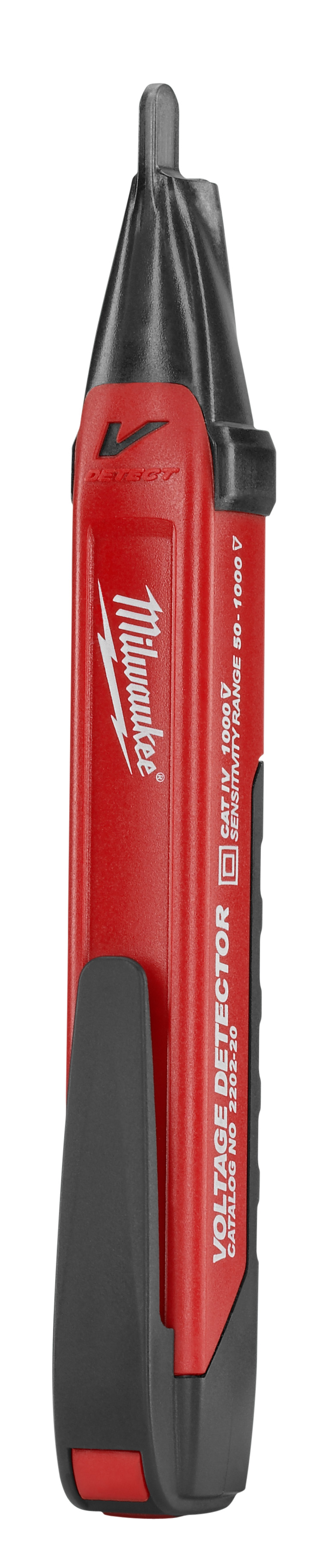 The Milwaukee voltage detector with LED is used for residential, commercial and industrial applications. The 2202-20 can detect between 50 and 1000 V AC and has an industry leading safety rating of cat IV 1000 V. with a built in bright LED work light, the 2202-20 is two tools in one. The durable tip allows for easy checking of power outlets. The 2202-20 is also designed with a green power on indicator light so you know the voltage detector is working properly before use.