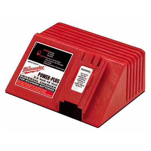 The one hour NiCd power plus 120 Volt AC charger will recharge 12 V, 14.4V and 18 V power plus batteries. Recharges both nickel cadmium and nickel metal hydride batteries. Charges batteries in one hour.