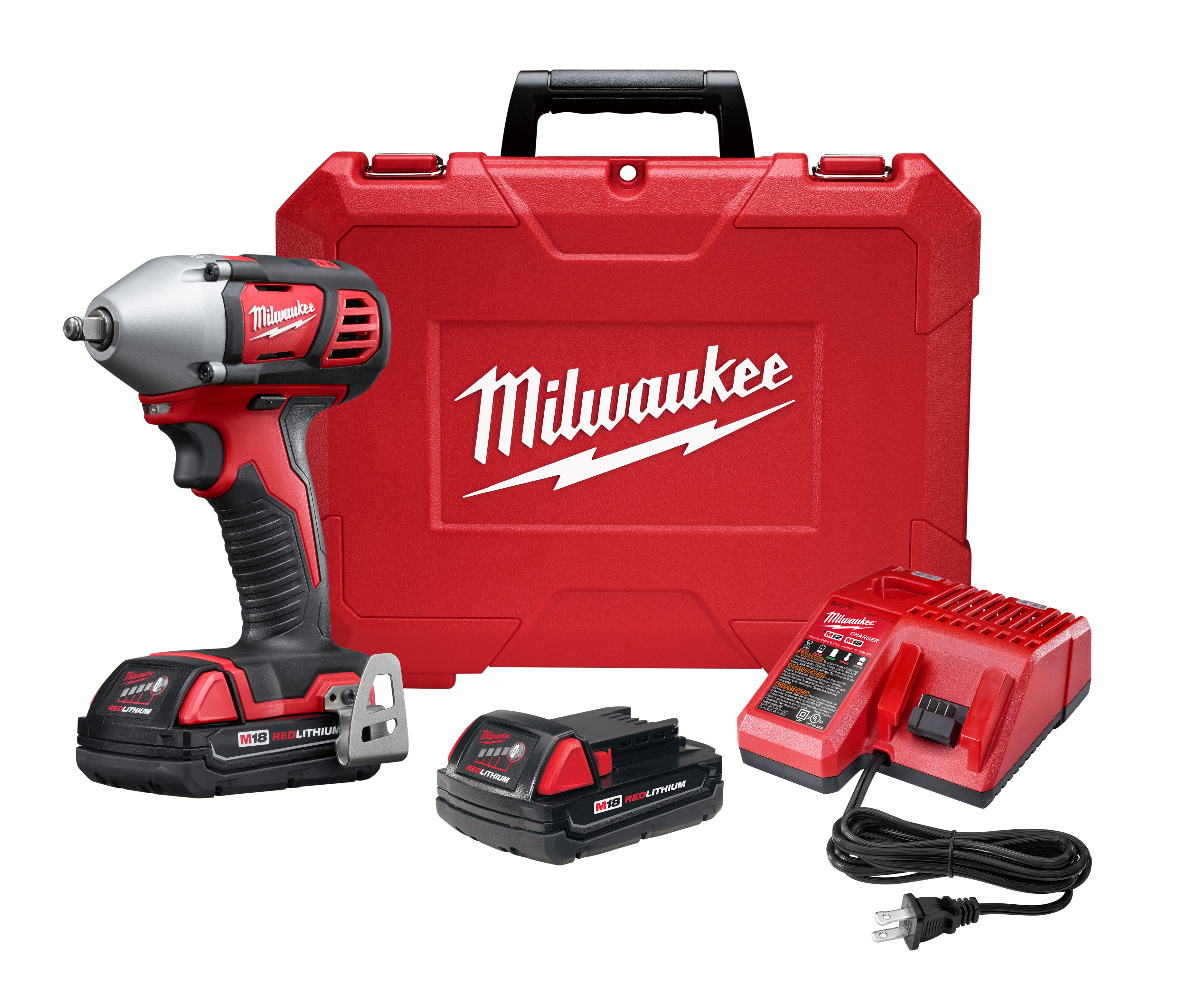Milwaukee M18 FUEL Impact Wrench Kit 2960-22CT, M18 REDLITHIUM Battery 600 Ft Lb Max - View #8