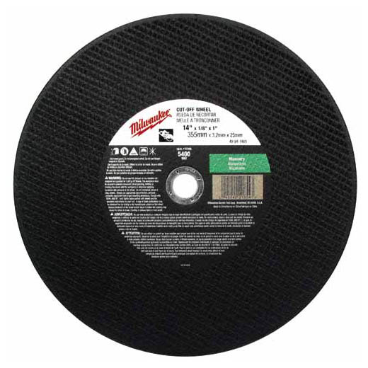 49-94-1470 045242218530 Milwaukee grinding and cutting wheels are manufactured to the highest quality using premium materials. Milwaukee has a comprehensive offering providing products for general purpose to specialized high performance applications to satisfy all end user needs.