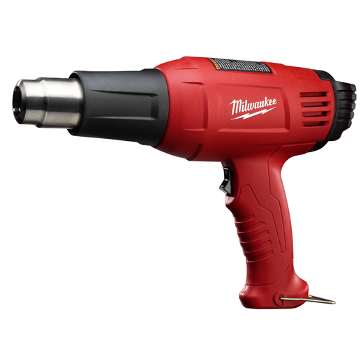 Easily dial in your preferred temperature setting from 100 to 1040 degrees with the Milwaukee 11.6 amp variable temperature heat gun. The stay-cool handle and heat shield protect you while the gun’s flameless heat takes aim at your project. This ergonomically designed tool is perfect for shrink-wrapping, drying paint, thawing pipes, welding plastics, bending PVC pipes and more.